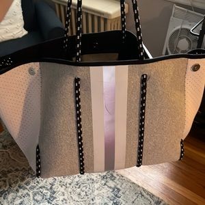 Large neoprene tote bag